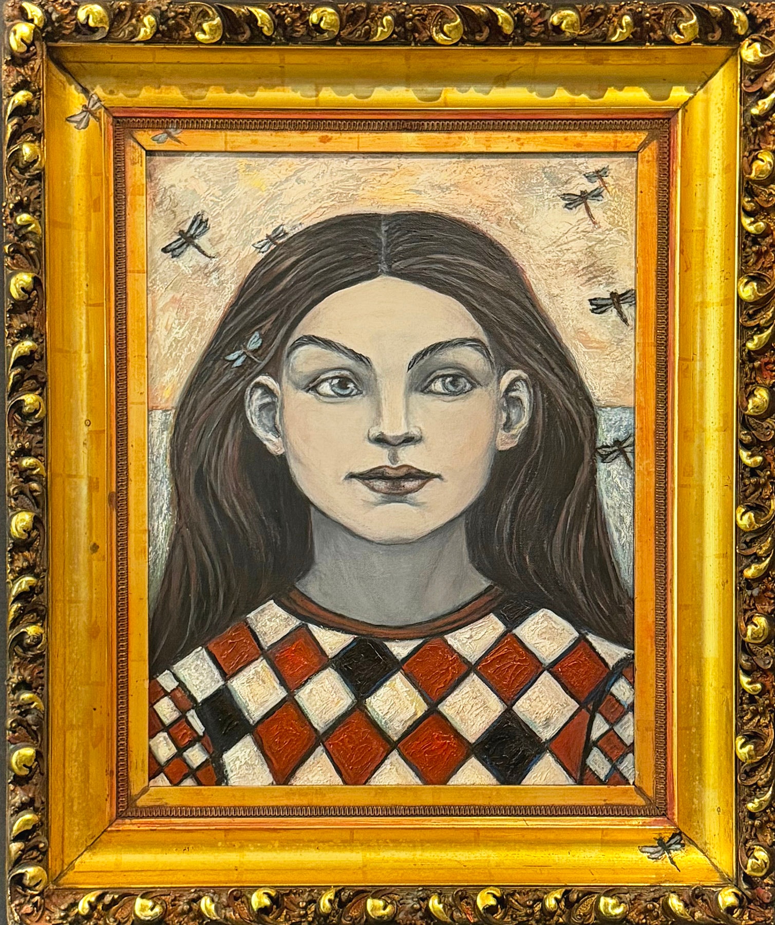 I See Dragons Flying by Claudia Cohen — framed oil painting, 20 × 24 in, 2026