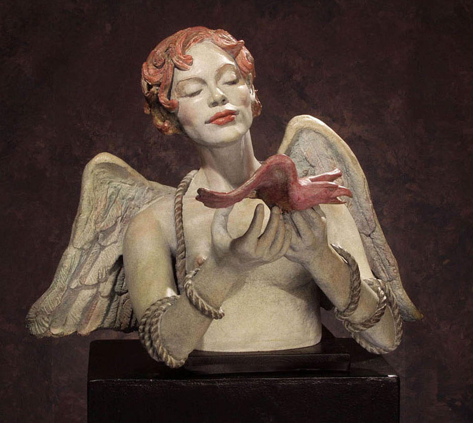 The Seduction of Flight bronze sculpture by Claudia Cohen